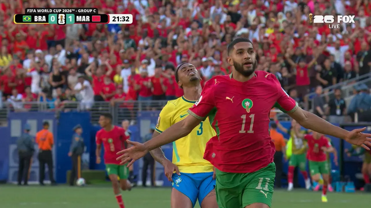 Ismael Saibari Shines as Morocco Takes Early Lead Against Brazil in 2026 World Cup