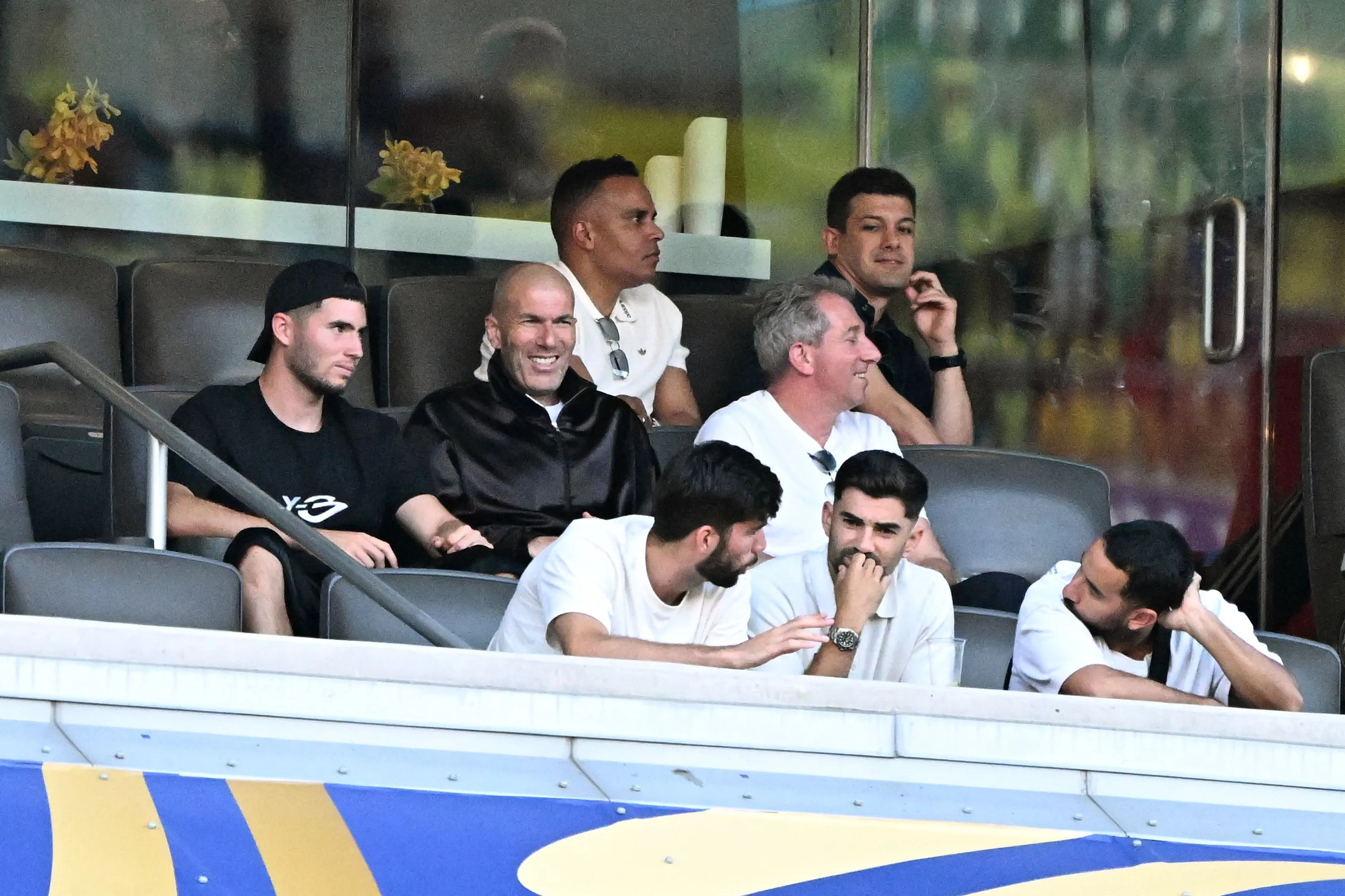 Zinédine Zidane Spotted at Brazil-Morocco Match with His Children