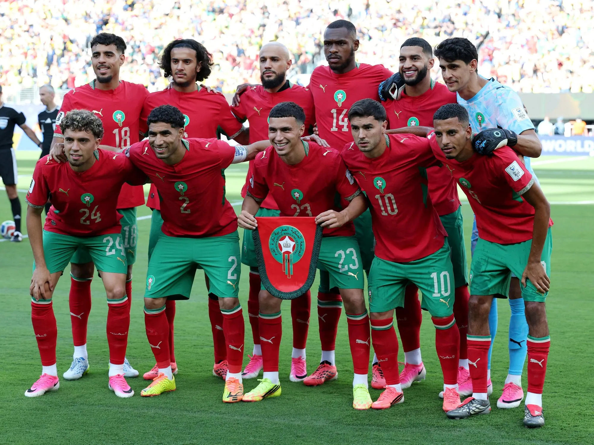 Morocco's Historic Football Milestone: Eleven Players Born Abroad in World Cup Match Against Brazil