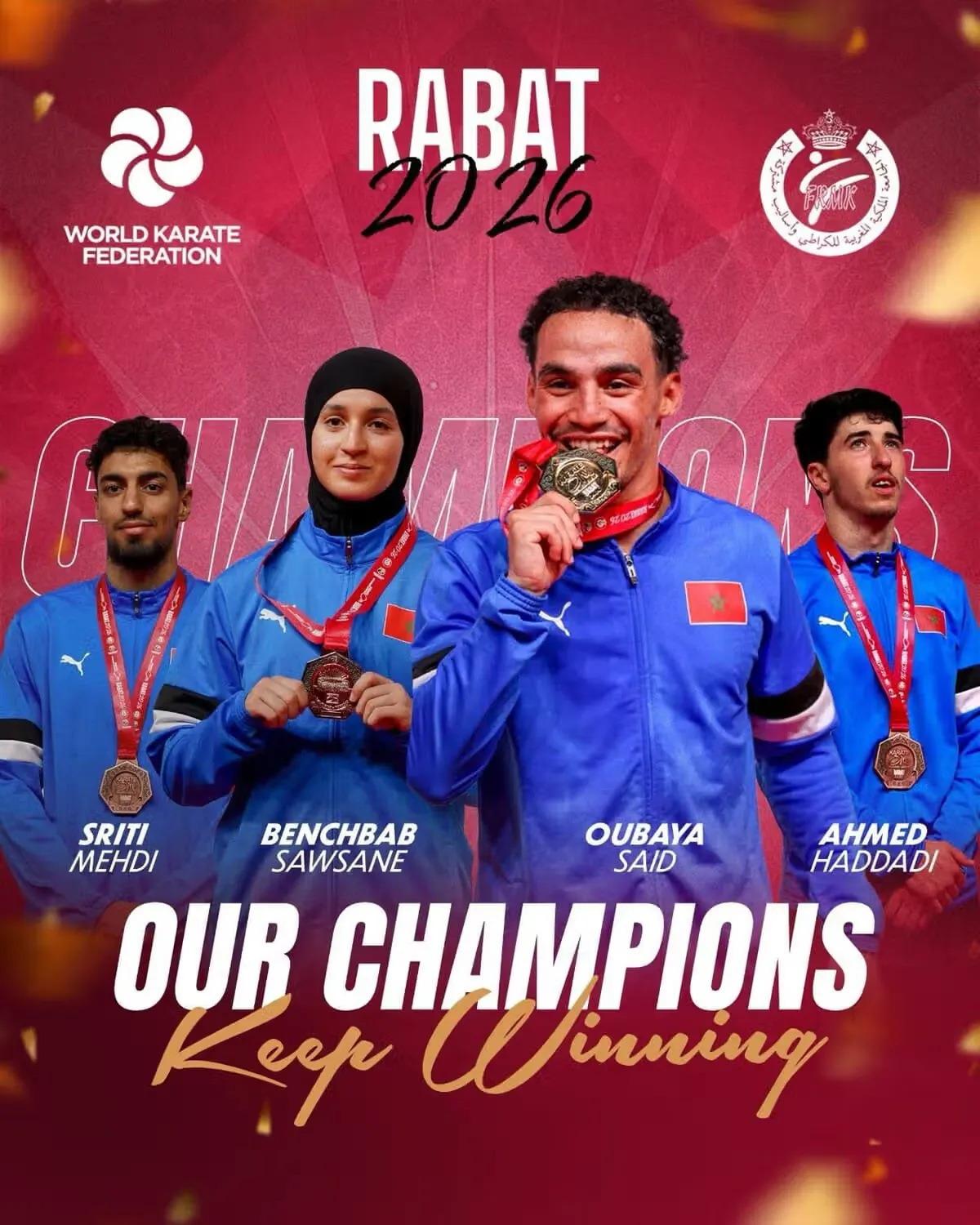 Morocco Shines with Four Medals at the Mohammed VI Karate Cup in Rabat