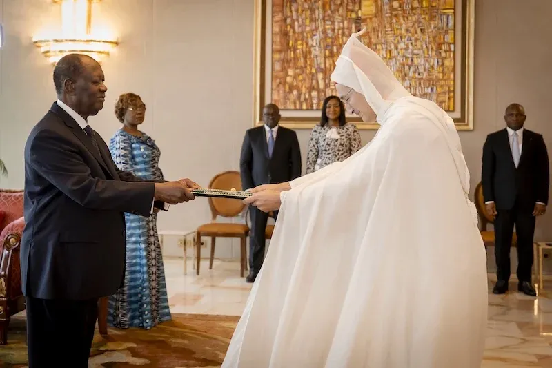 Ivorian President Welcomes Moroccan Ambassador