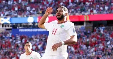Morocco Takes the Lead Against Scotland with a Goal from Sibaari in the First Half of the 2026 World Cup