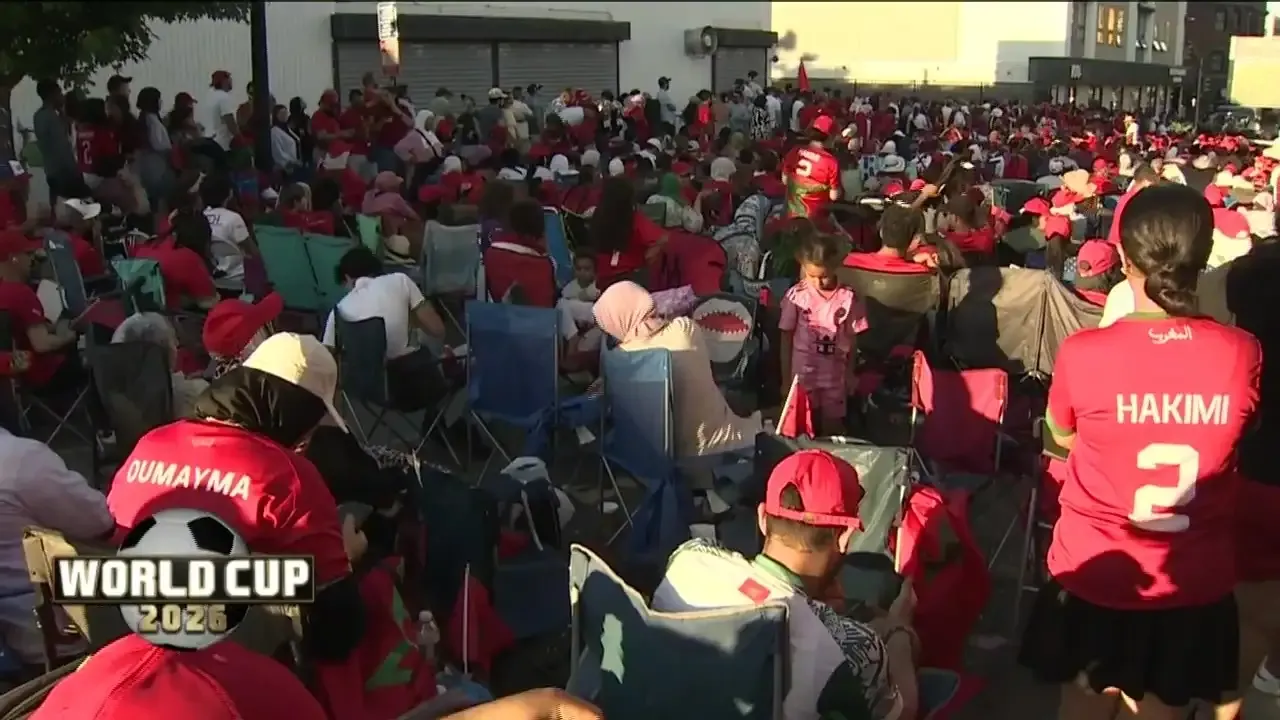 Moroccan Fans Celebrate Thrilling Victory in Revere After National Team's Win Over Scotland