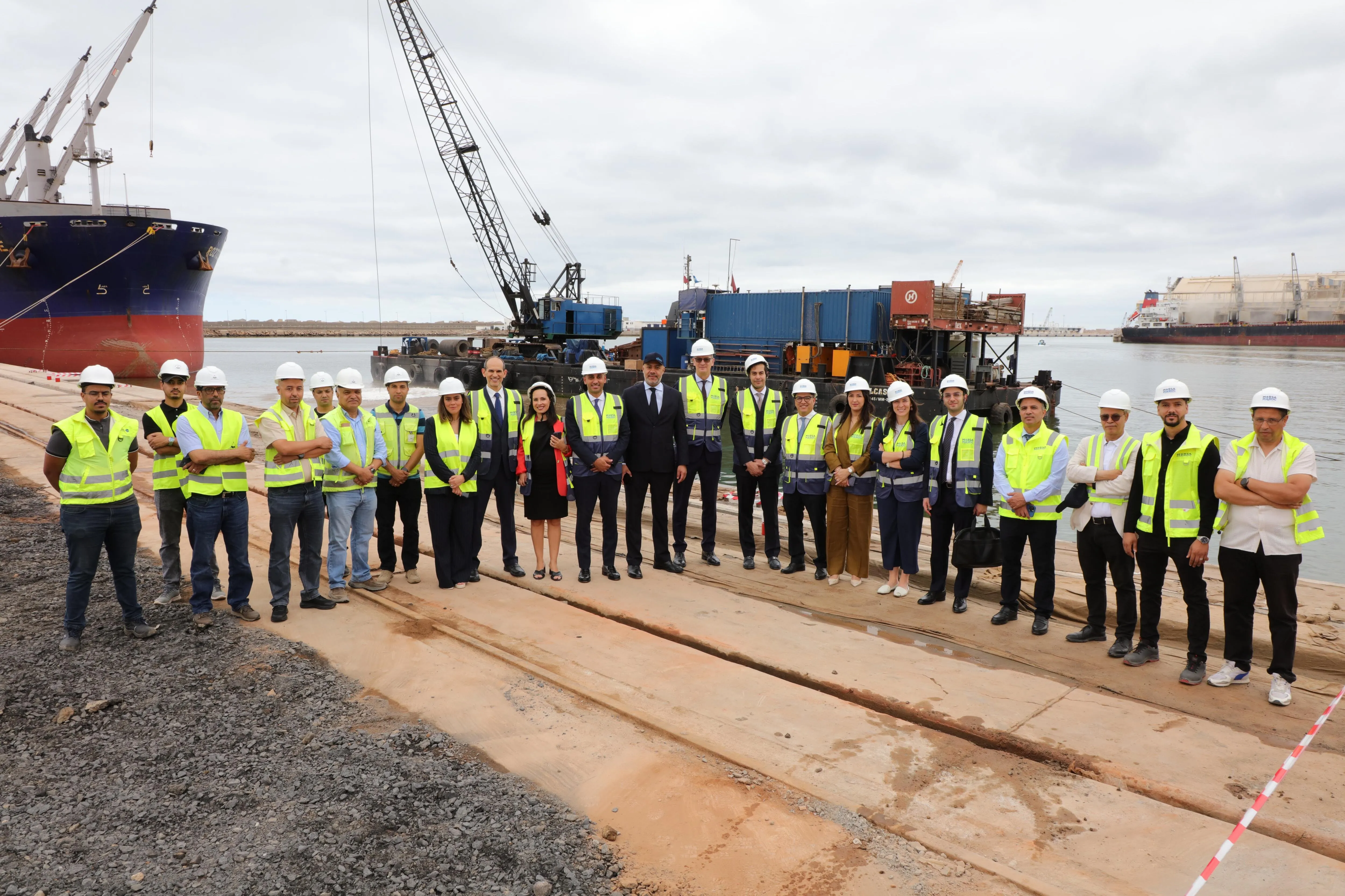 Mark Bowman Visits Casablanca Port to Oversee Major Infrastructure Project
