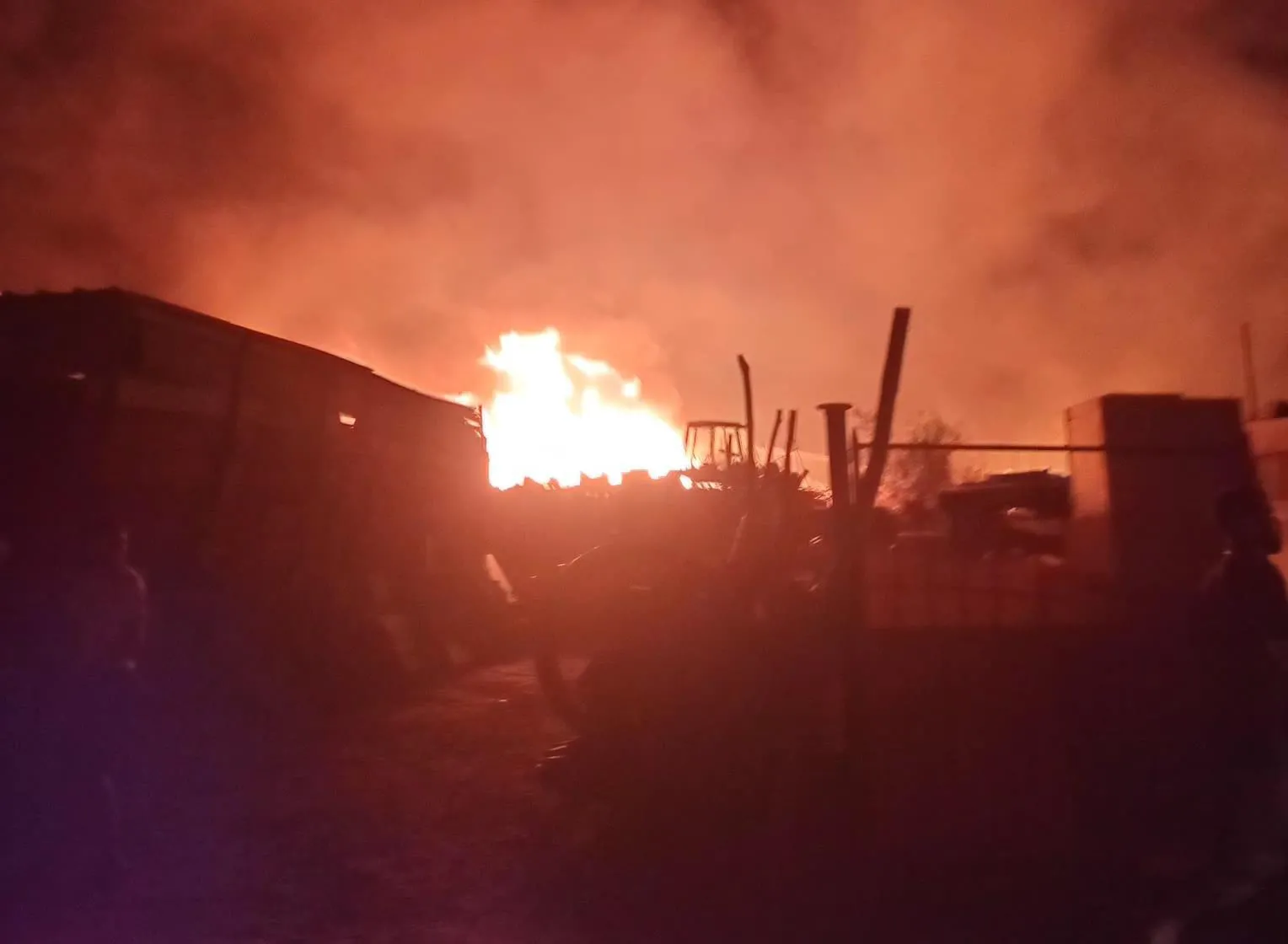 Massive Fire Devastates Junk Market Near Marrakech