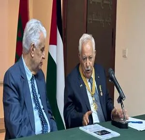 President Abbas Honors Moroccan Engineer Ahmed El Biaz with Yasser Arafat Medal