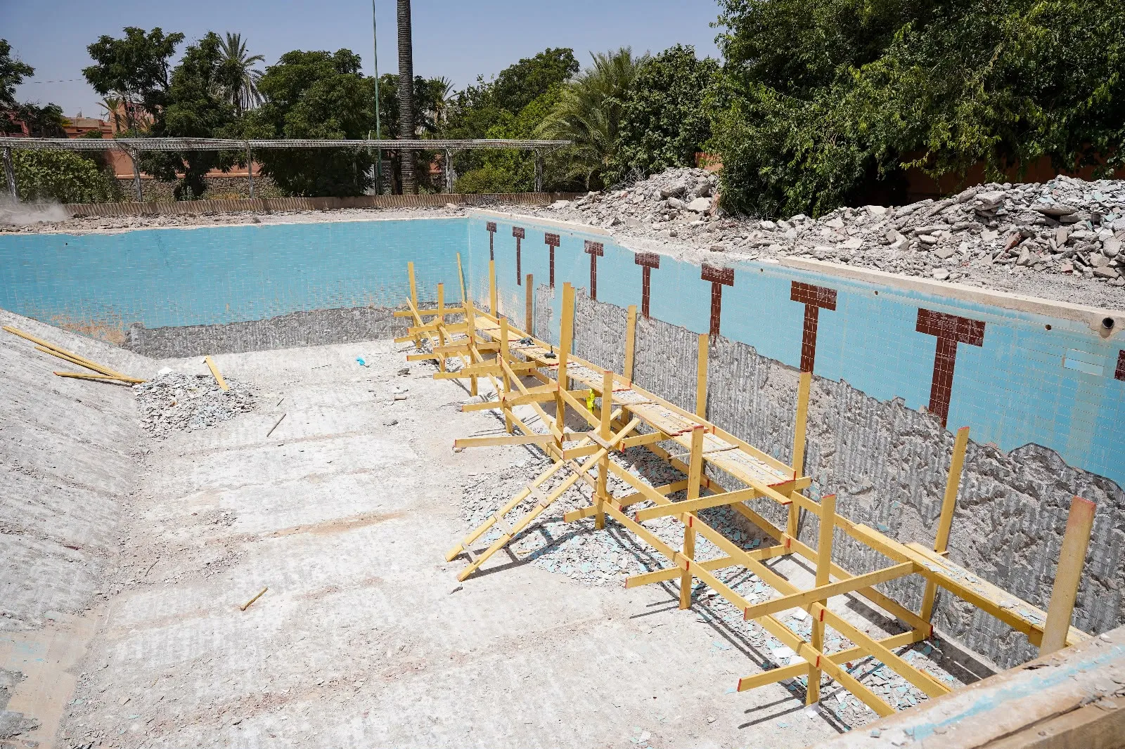 Revitalization of the Hay Mohammadi Swimming Pool in Marrakech: New Children's Pool Set to Open