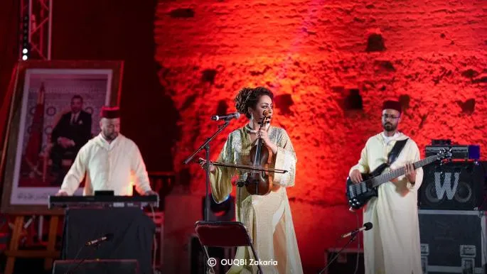 Zina Daoudia Shines at the 55th National Festival of Popular Arts in Marrakech