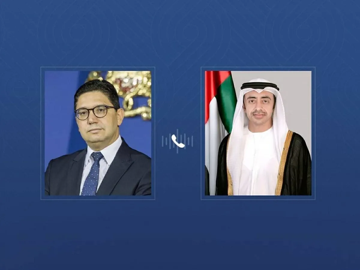 Abdullah bin Zayed and Moroccan Foreign Minister Discuss Regional Developments