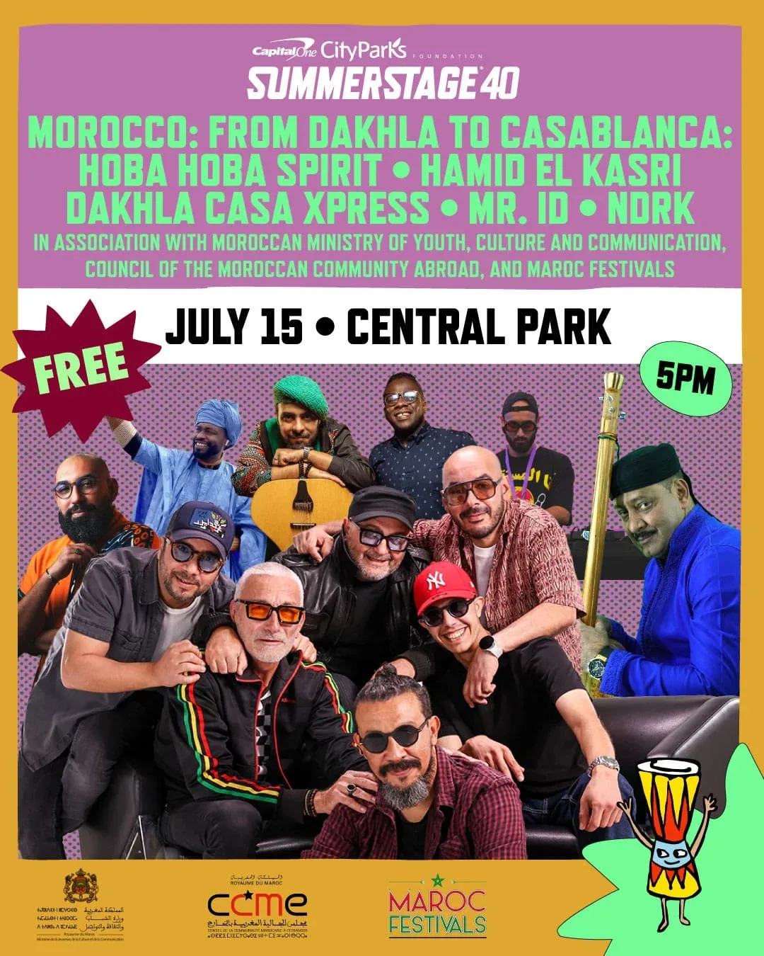 Morocco Makes History as First Arab and African Nation Honored at New York's SummerStage Festival