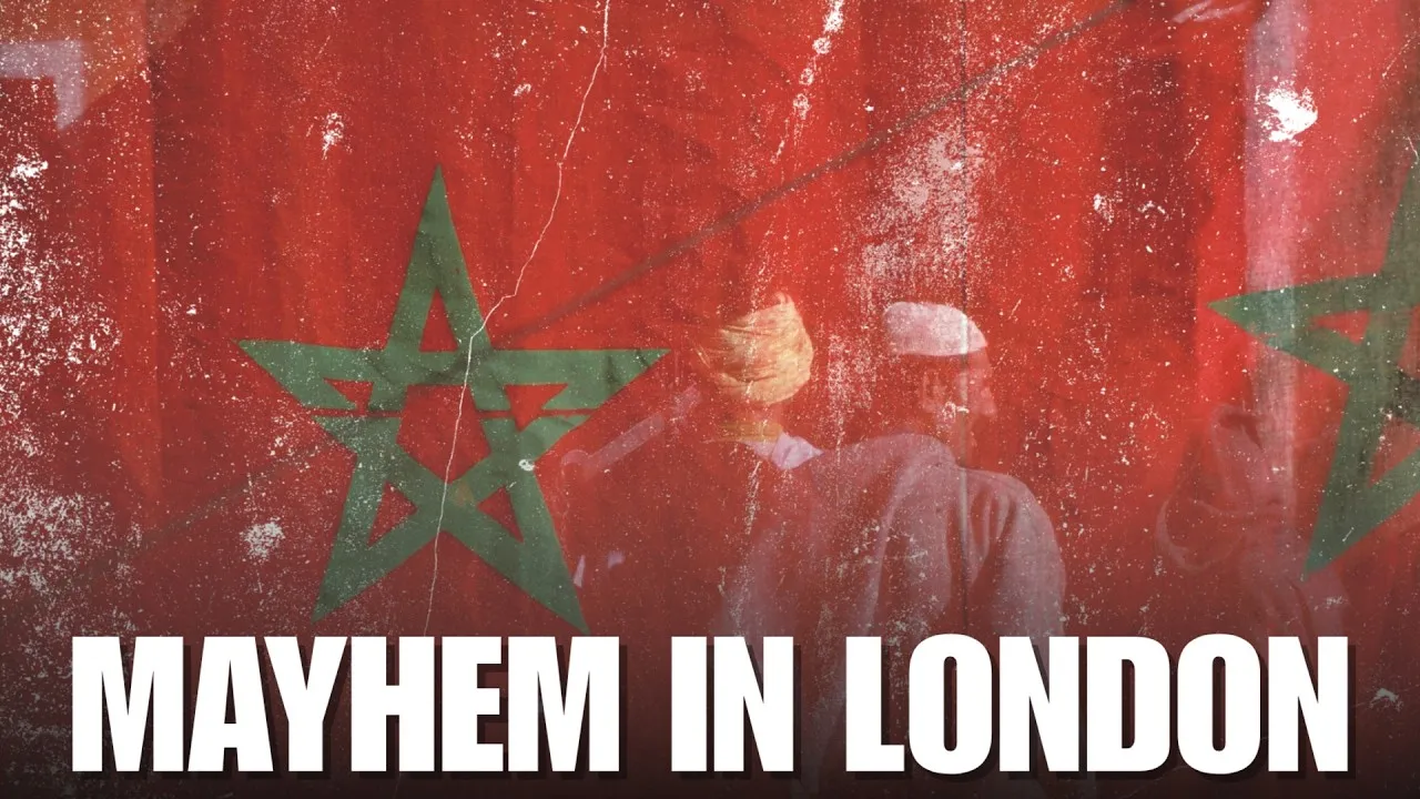 Chaos Erupts in London as Moroccan Fans React to FIFA World Cup Defeat