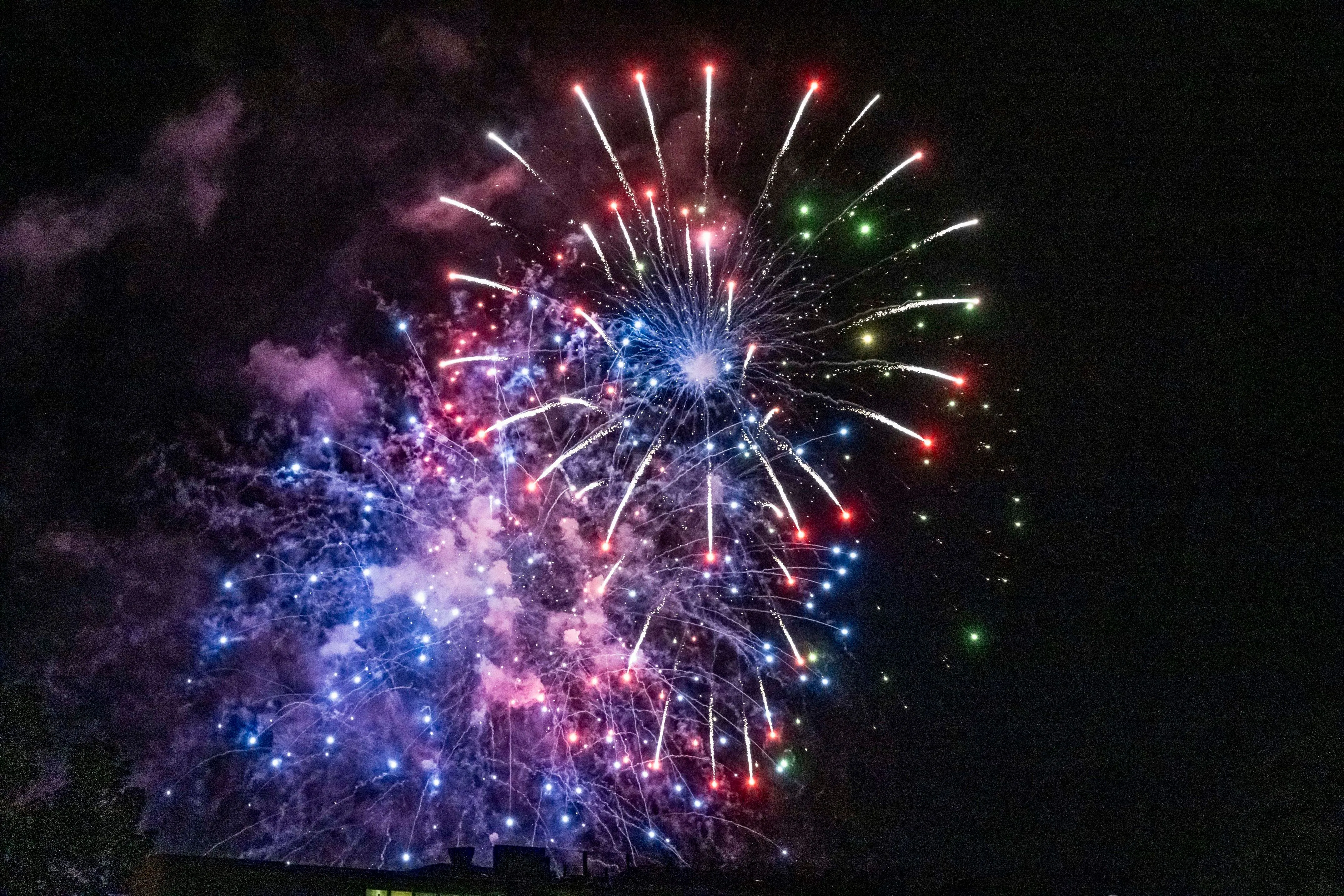 Celebrating Bastille Day: Fireworks Light Up Casablanca's Sky