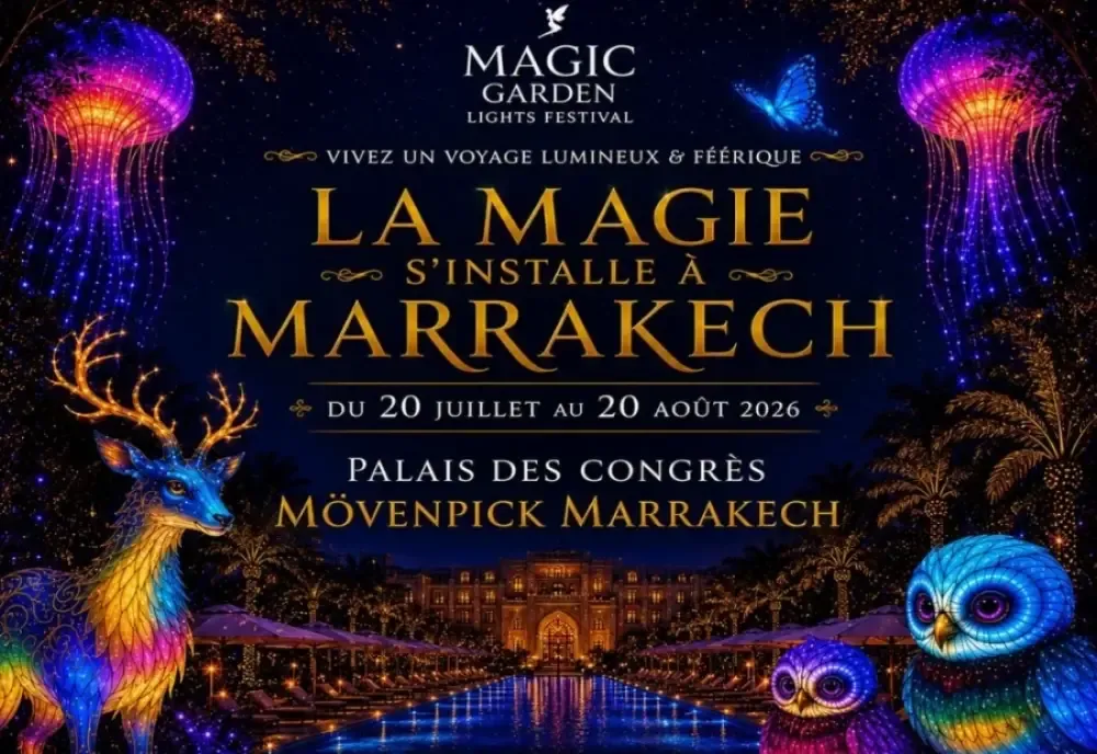 Experience the Magic Garden Festival in Marrakech: A Dazzling Display of Light Sculptures