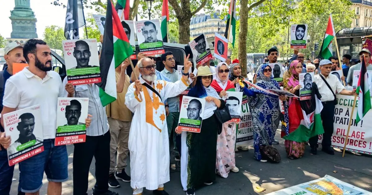 Sahrawi Community Marches for Self-Determination on France's National Day
