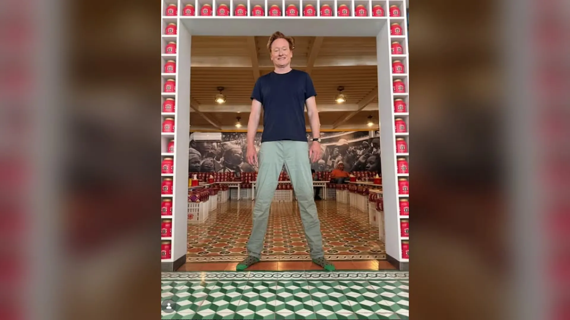 Conan O’Brien Captured by Hassan Hajjaj at Jajjah Tea
