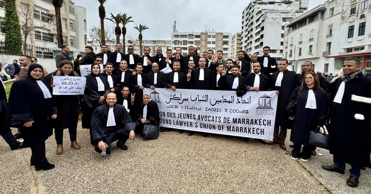 Young Lawyers Association in Marrakech Calls for Protest and Continues Service Disruption