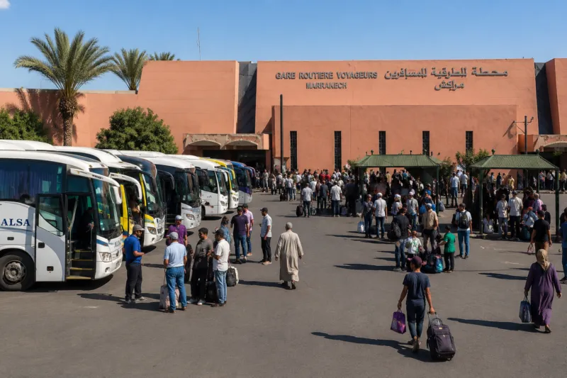 Marrakech's Bab Doukkala Bus Station Relocation Sparks Outrage Among Transport Professionals