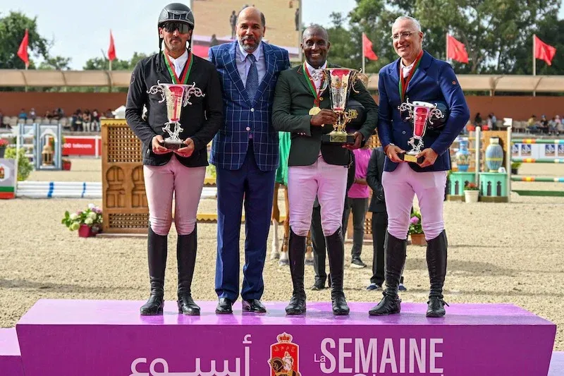 Abdelkebir Ouaddar Triumphs at King Mohammed VI Show Jumping Competition