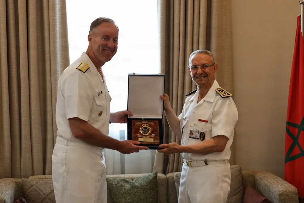 Strengthening Ties: U.S. and Royal Moroccan Navy Gift Exchange at AMFS 2026