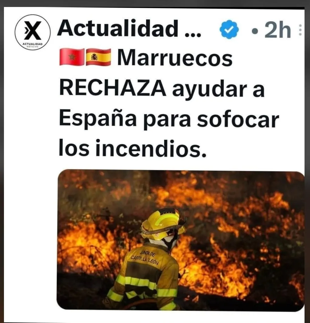 Morocco's Refusal to Assist Spain with Wildfires: A Closer Look
