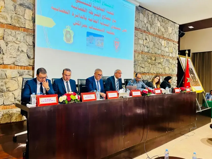 Marrakech Holds Second Periodic Meeting of Regional Coordination Committee with Judicial Police