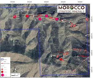 Morocco Strategic Minerals Reports Significant Assay Results from Ouneine and Aït Zekri Projects
