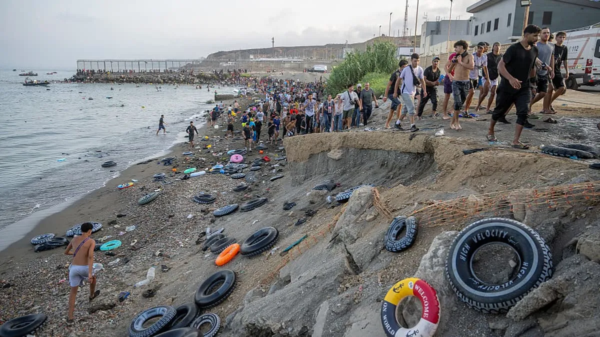 Humanitarian Crisis Unfolds in Ceuta as Thousands of Migrants Flood Spanish Territory
