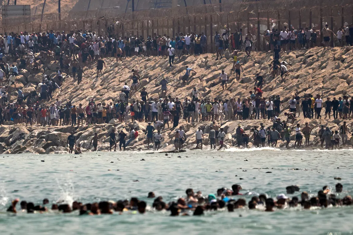 Mass Migration Crisis: Thousands Cross from Morocco to Ceuta