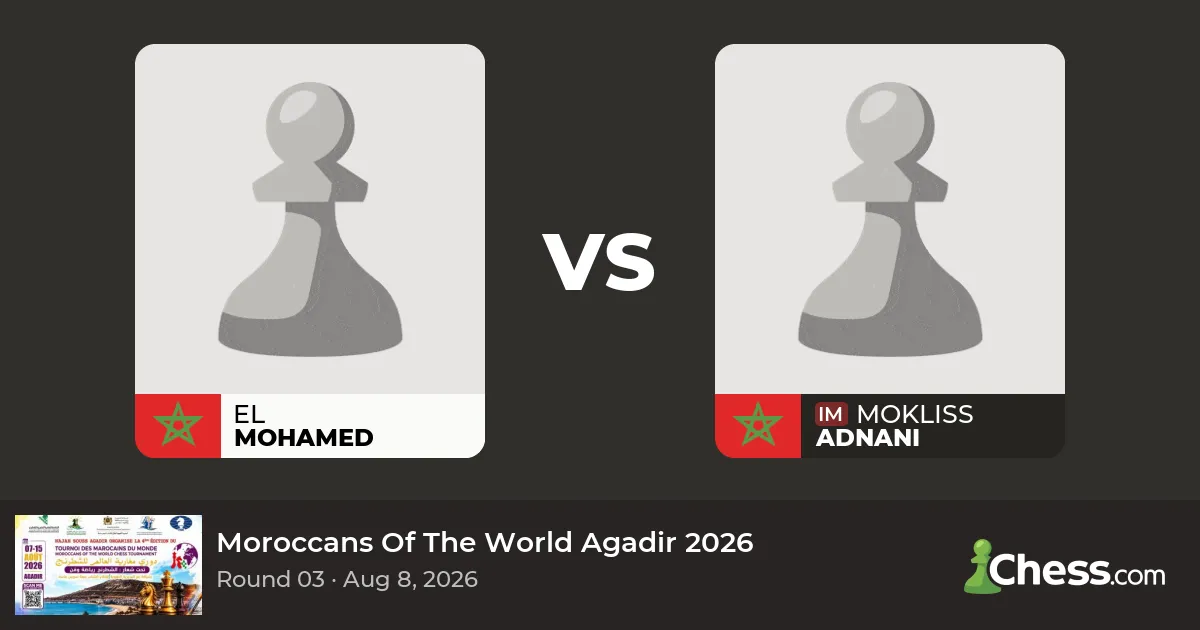 Mokliss El Adnani Triumphs in Agadir Chess Tournament