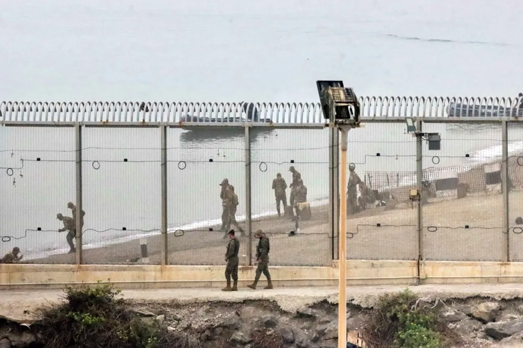 Heightened Security Measures at Ceuta-Morocco Border Amid Migrant Concerns