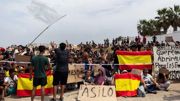 Migrants in Ceuta Protest for Asylum Amidst Dire Conditions