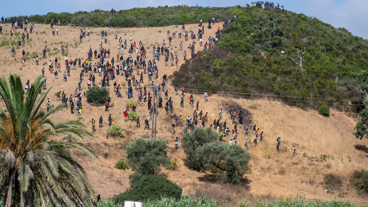 Moroccan Security Forces Detain 294 Migrants Amid Surge in Attempted Crossings to Ceuta