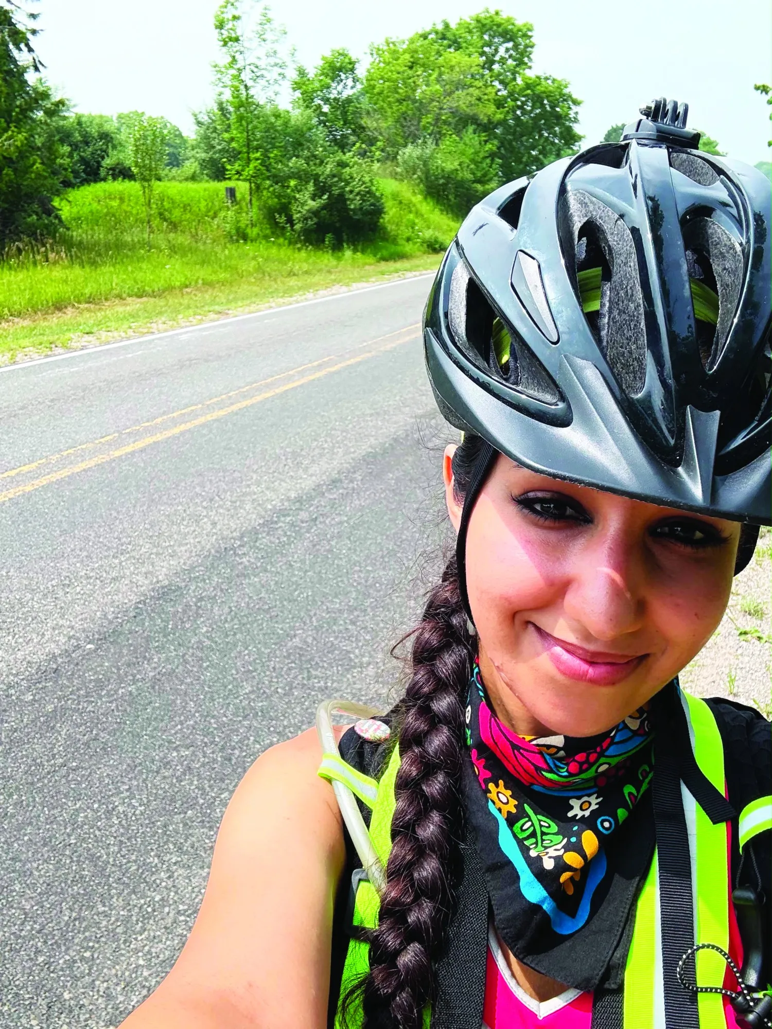 A Journey of Discovery: Moroccan Cyclist Yasmina Ahlmaris's Solo Adventure Through Northern Michigan