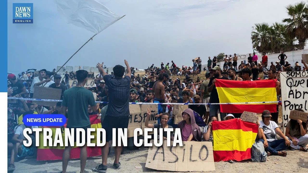 Migrants Demand Asylum on Ceuta Beach: A Call for Human Rights