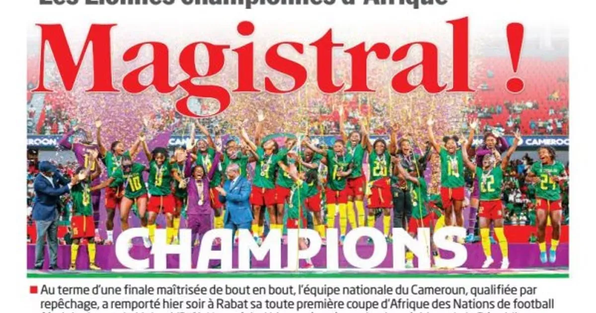 Historic Victory: Cameroon’s Indomitable Lionesses Claim Their First AFCON Title