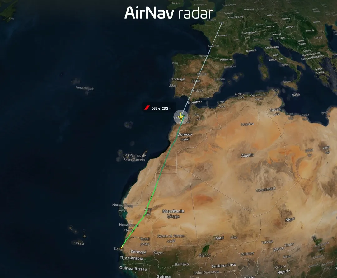 Emergency Declared on Air France Flight AF711: Rapid Descent Over Morocco
