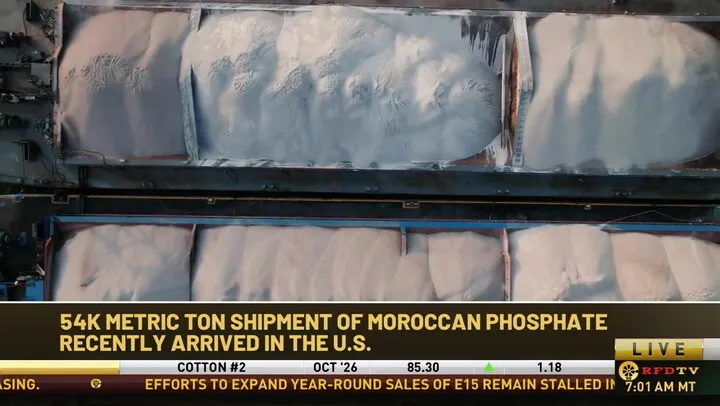 Restoration of Fertilizer Supply: Moroccan Phosphate Shipment Arrives in New Orleans
