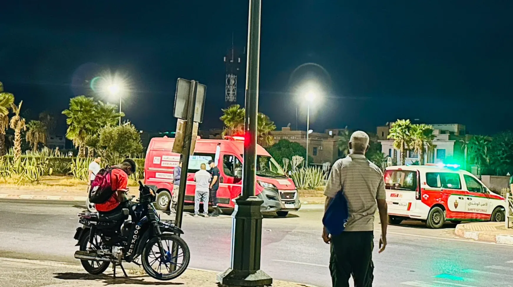 Serious Traffic Incident in Marrakech Involving Two Motorcycles