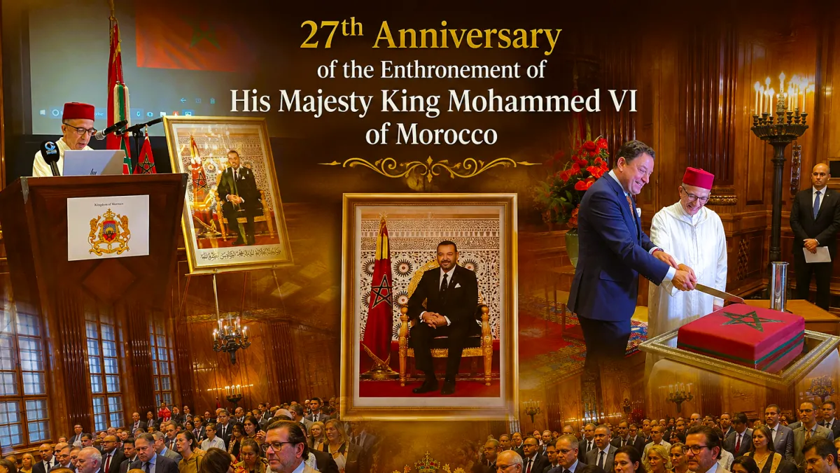 Celebrating 27 Years of King Mohammed VI's Reign: A Diplomatic Reception in Vienna