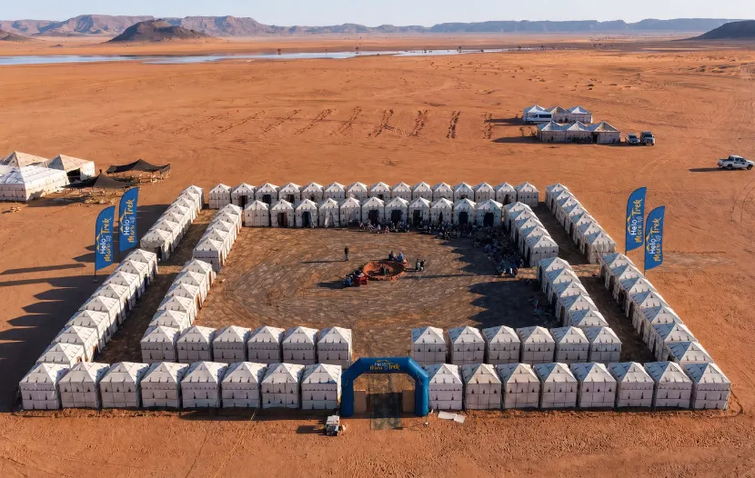 Helo Maroc Launches a 70 km Solidarity Trek in the Desert