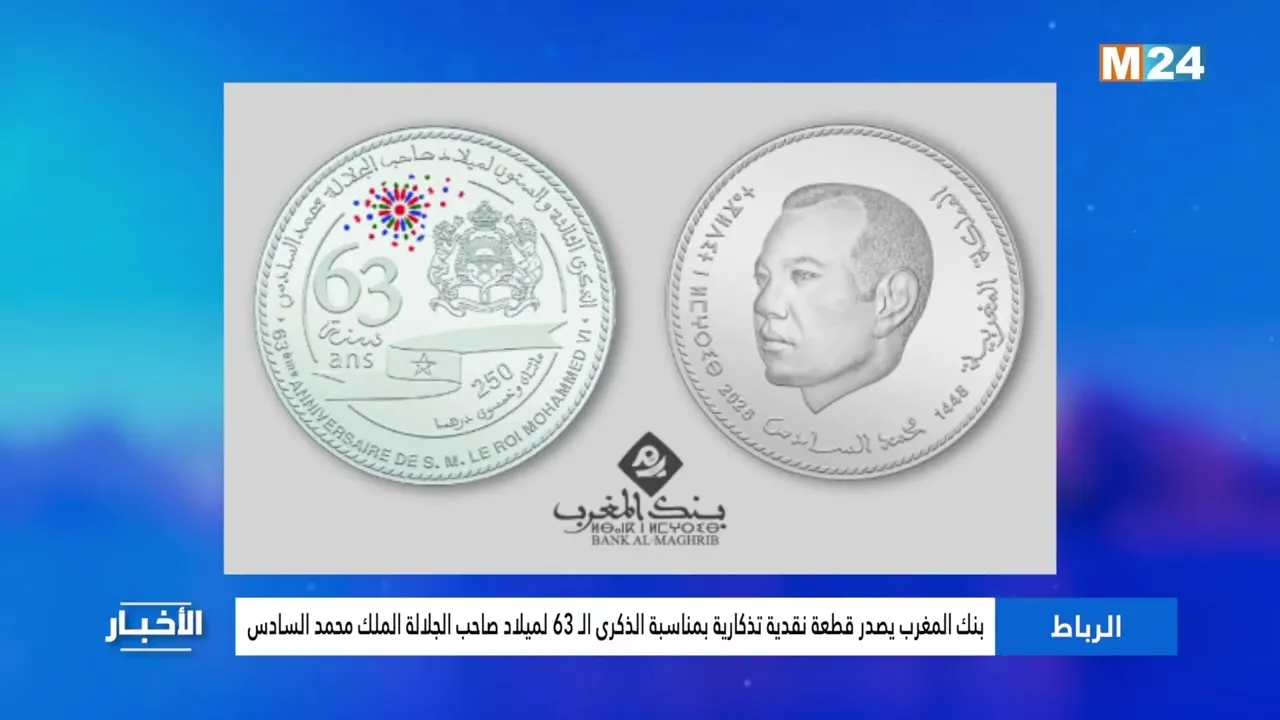 Morocco's Central Bank Commemorates King Mohammed VI's 63rd Birthday with Special Coin