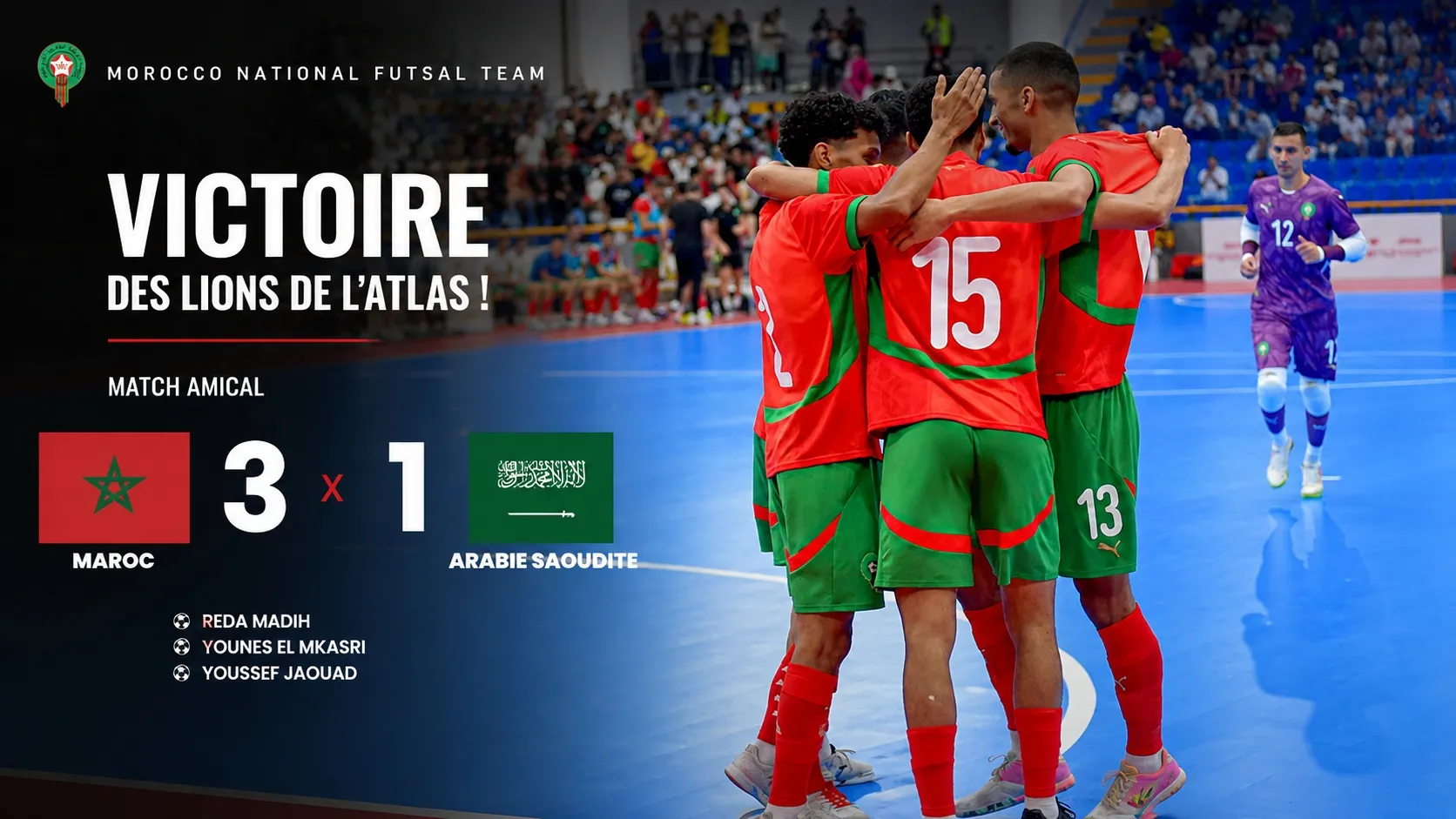 Morocco's Futsal Team Triumphs Over Saudi Arabia in Friendly Match