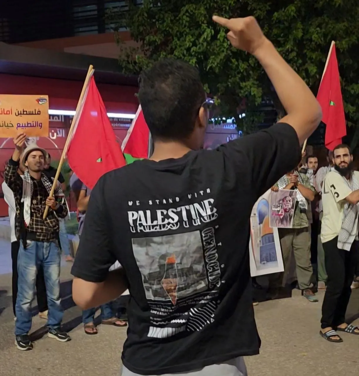 Massive Protests Erupt in Marrakech Against Israeli Normalization