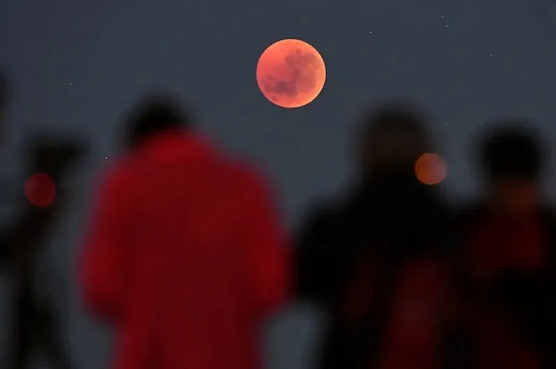Deep Partial Lunar Eclipse to Paint the Moon Copper Red in Morocco