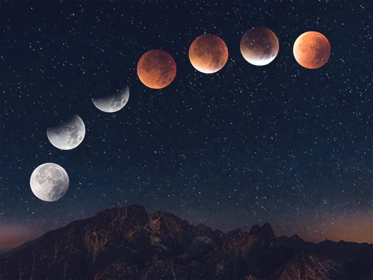 Experience the Deep Partial Lunar Eclipse: A Celestial Event in Morocco