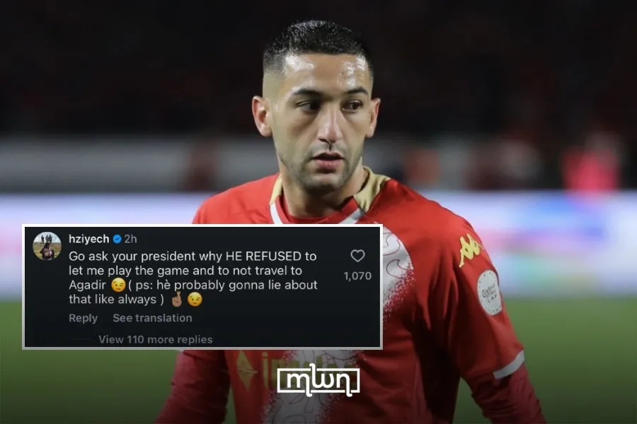 Hakim Ziyech's Controversial Comments Spark Uncertainty at Wydad AC