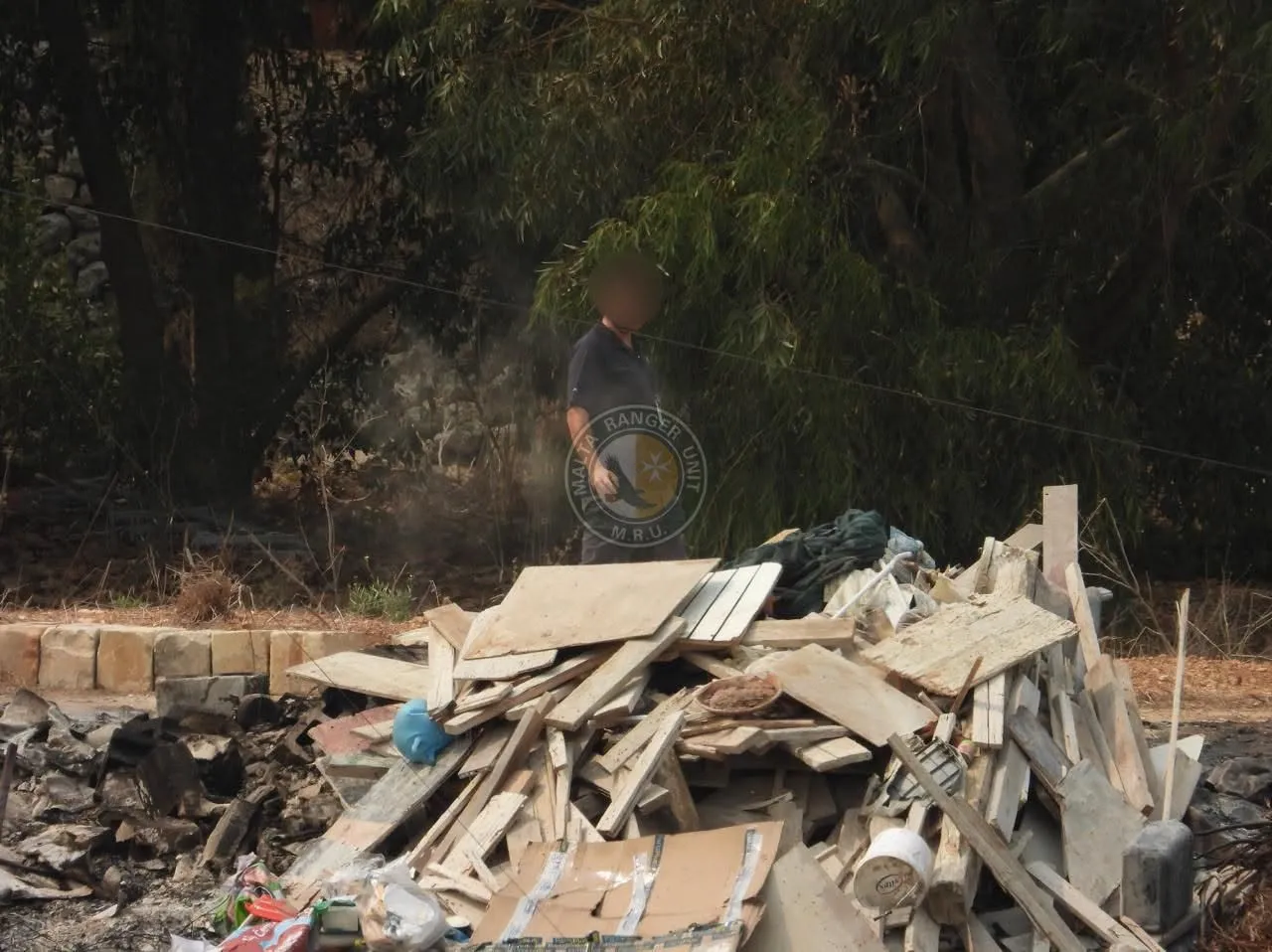Illegal Waste Sparks Fire in Rabat: Rangers Take Action