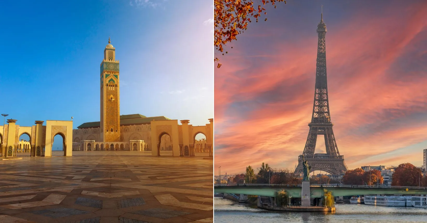 Exciting 2-in-1 Flight Deals to Morocco and Europe Starting at R$ 4,333