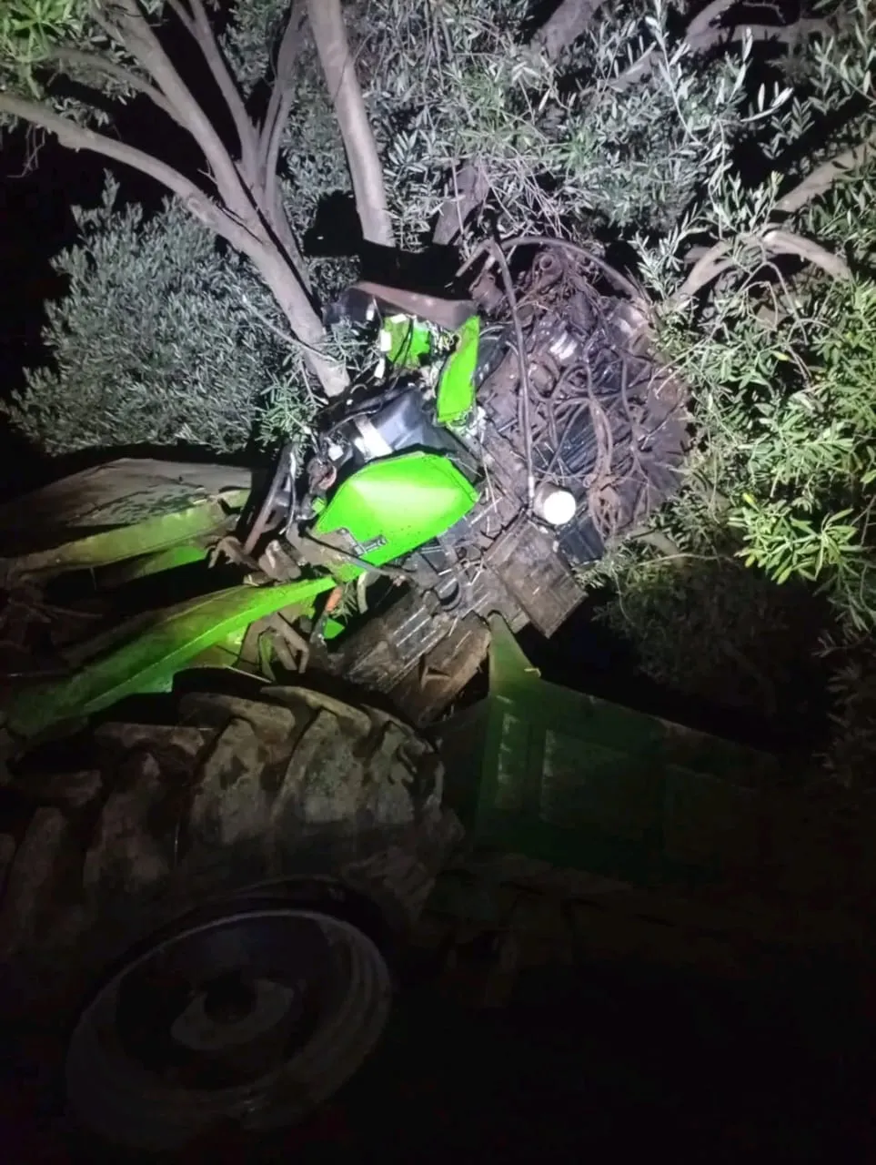 Tractor Driver Survives Harrowing Accident in Al Hoceima