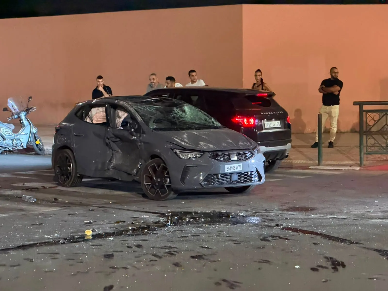 Severe Collision on Moulay Hassan Street in Marrakech Results in Injuries and Property Damage